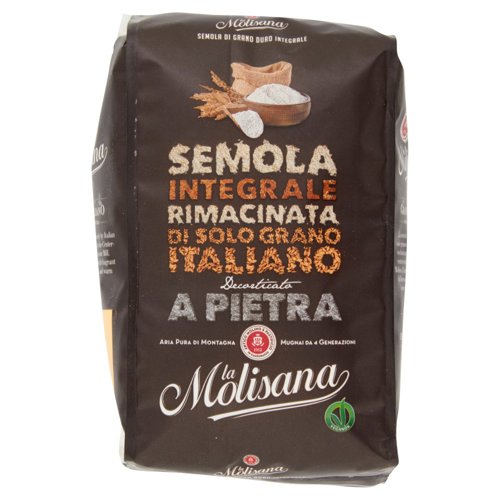 la Molisana Semola Integrale Rimacinata Grano Decorticato a Pietra 1000 g