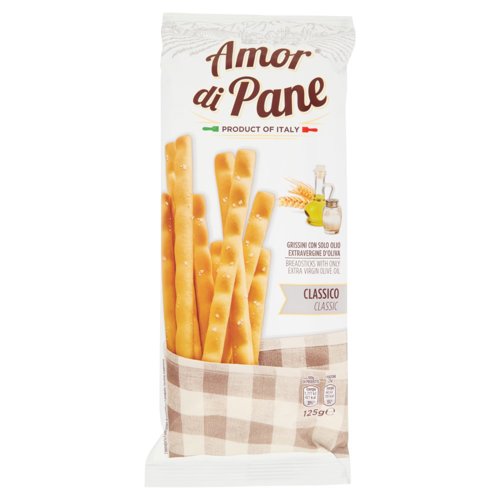 Amor di Pane Grissini con Solo Olio Extravergine d'Oliva Classico 125 g