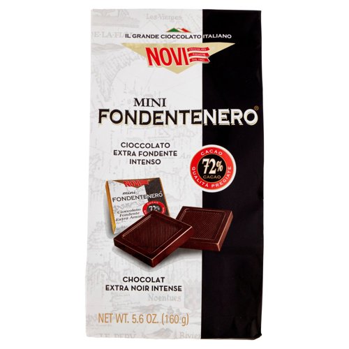 Novi Mini Fondentenero Cioccolato Extra Fondente Intenso 160 g