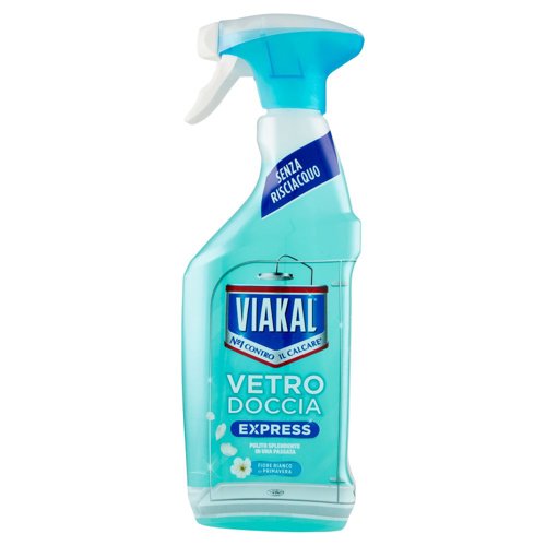 Viakal Vetro Doccia Express Fiore Bianco di Primavera 470 ml