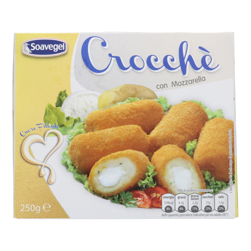 Soavegel   Crocchè Con Mozzarella   Gr 250 