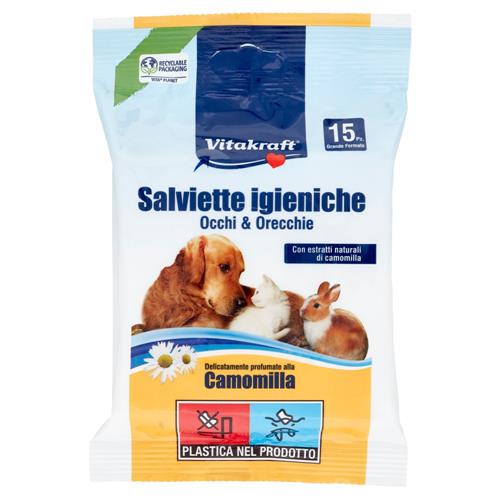 Vitakraft Salviette igieniche Occhi & Orecchie 15 pz