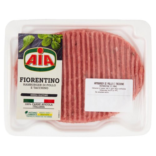 Aia Fiorentino Hamburger di Pollo e Tacchino 0,180 kg