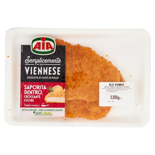 Aia Semplicemente alla Viennese Cotoletta di Filetti di Pollo 0,300 kg