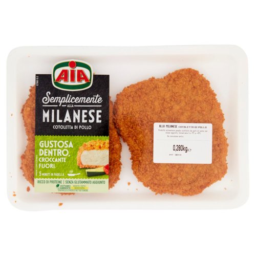 Aia Semplicemente alla Milanese Cotoletta di Pollo 0,280 kg