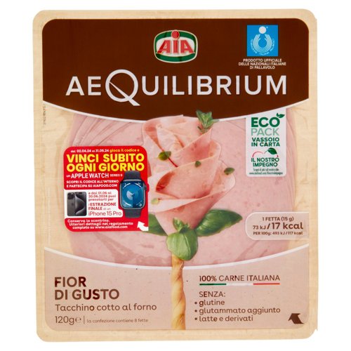 Aia aeQuilibrium Fior di Gusto Tacchino cotto al forno 120 g