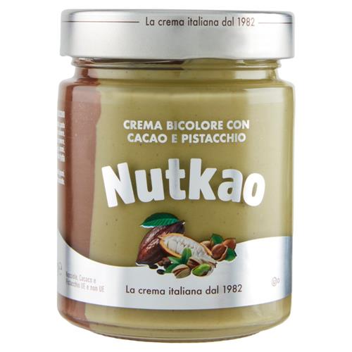 Nutkao Crema Bicolore con Cacao e Pistacchio 330 g