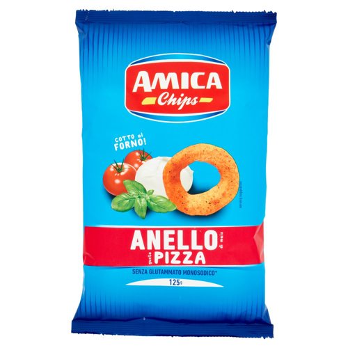 Amica Chips Anello di mais gusto Pizza 125 g