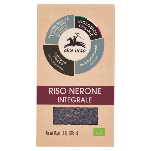 alce nero Riso Nerone Integrale 500 g