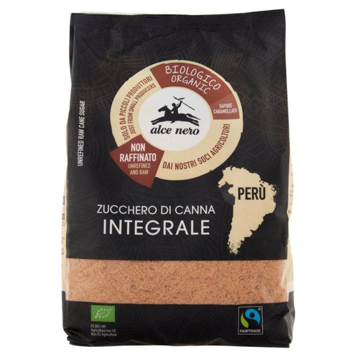 alce nero Zucchero di Canna Integrale 500 g