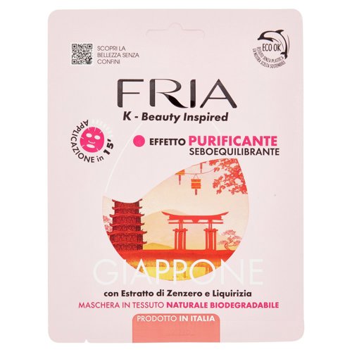 Fria Maschere Viso Monofase Giappone Effetto Purificante Seboequilibrante