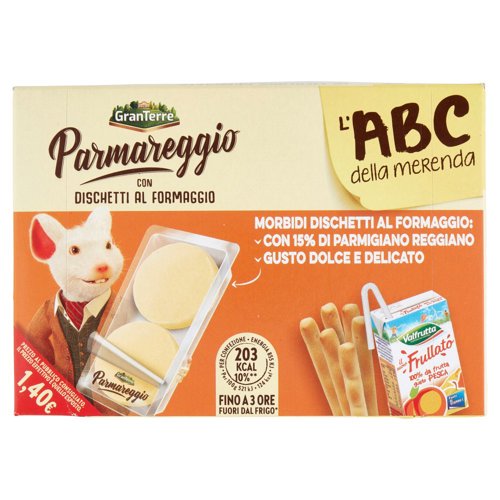 Parmareggio l'ABC della merenda con Dischetti al Formaggio