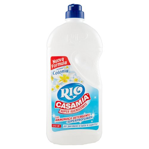 Rio Casamia Super Igienizzante con Ammoniaca Detergente Superprofumata profumo Colonia 1250 ml