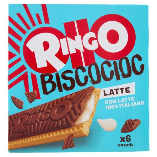 Ringo Snack Biscocioc con Latte Italiano 6 porzioni 162g