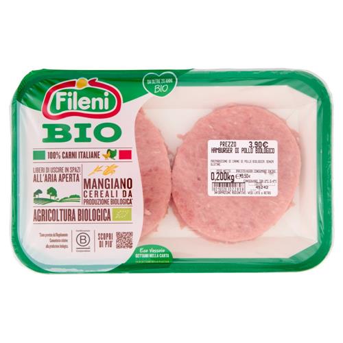 Fileni Bio Hamburger di Pollo Biologico 0,200 kg