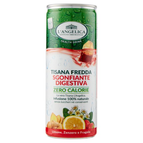 L'Angelica Health Drink Tisana Fredda Sgonfiante Digestiva Zero Calorie 240 ml