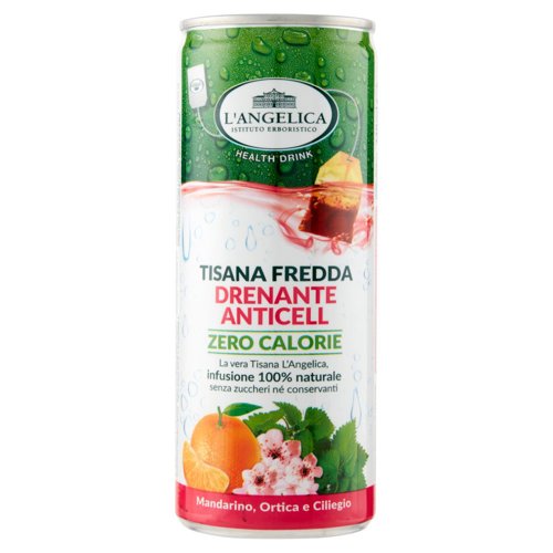 L'Angelica Health Drink Tisana Fredda Drenante Anticell Zero Calorie 240 ml