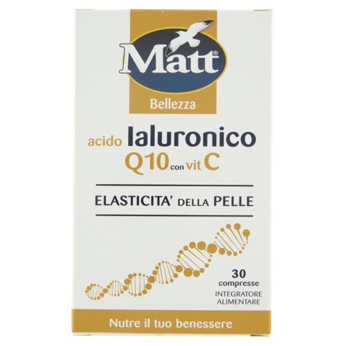 Matt Bellezza acido Ialuronico Q10 con vit C 30 compresse 12 g