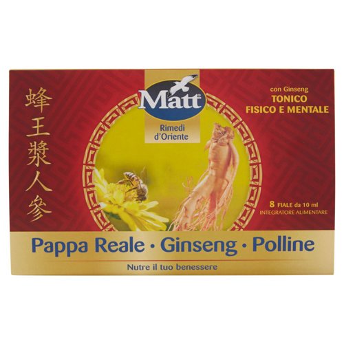 Matt Rimedi d'Oriente Pappa Reale - Ginseng - Polline 8 x 10 ml