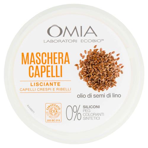 Omia Laboratori Ecobio Maschera Capelli Lisciante olio di semi di lino 250 ml