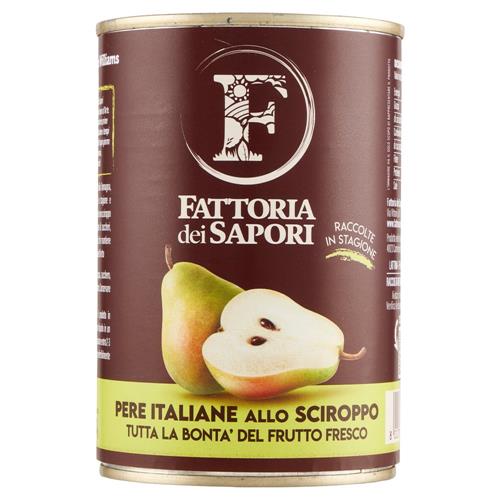 Fattoria dei Sapori Pere Italiane allo Sciroppo 420 g