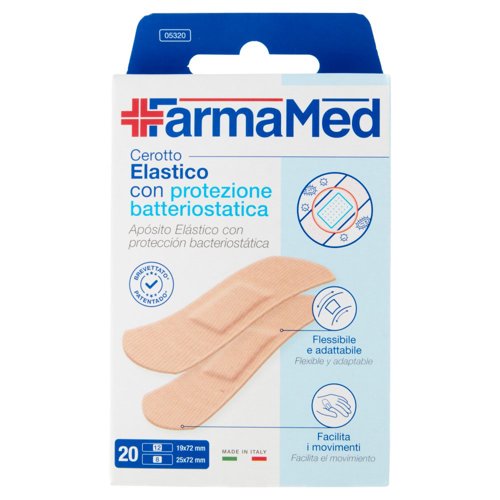 FarmaMed Cerotto Elastico con protezione batteriostatica 20 pz