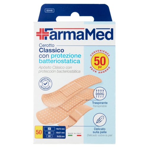 FarmaMed Cerotto Classico con protezione batteriostatica 50 pz