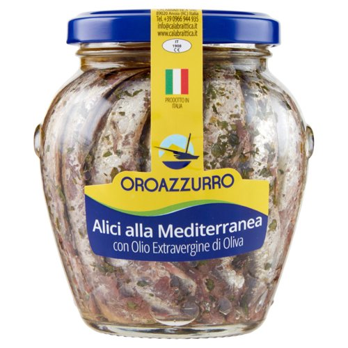 Oroazzurro Alici alla Mediterranea con Olio Extravergine di Oliva 300 g