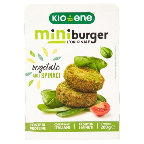 Kioene miniburger l'Originale vegetale agli Spinaci 200 g