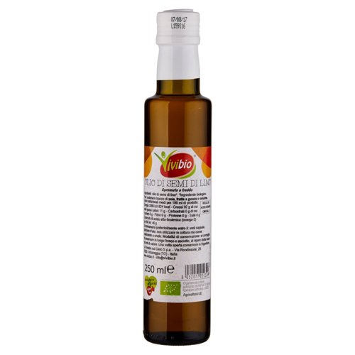 Vivibio Olio di Semi di Lino 250 ml