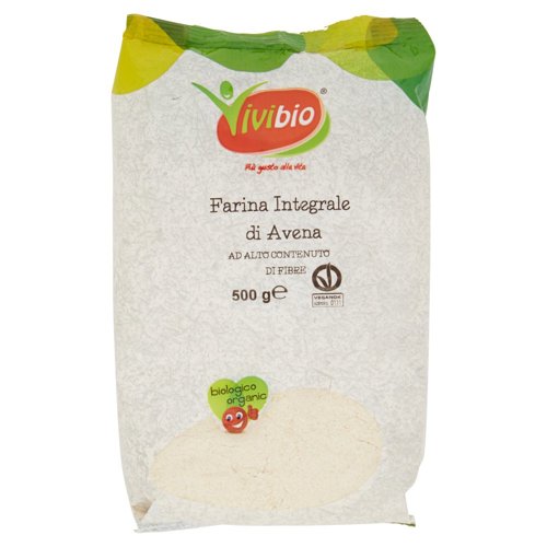 Vivibio Farina Integrale di Avena 500 g