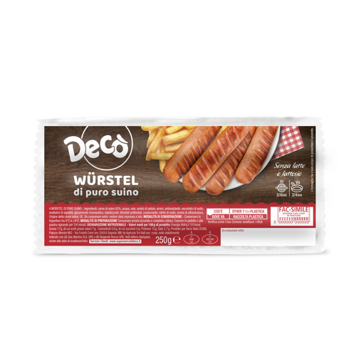 wurstel Decò puro suino 250g