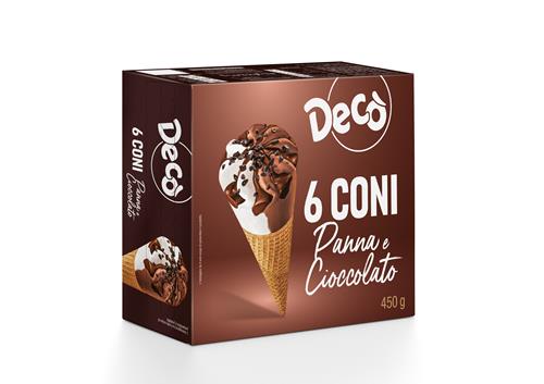 Decò coni panna e cioccolato