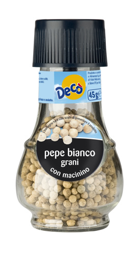 Decò pepe bianco grani con macinino