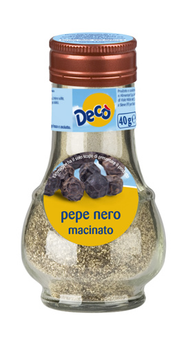 Decò pepe nero grani con macinino