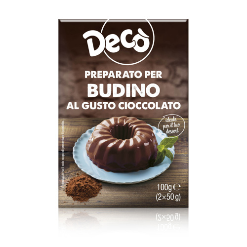 Decò preparato per budino al gusto cioccolato