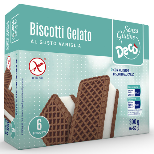 Decò Senza Glutine Biscotti Gelato