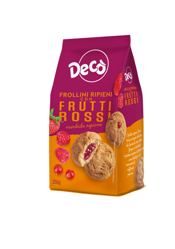 Decò biscotti pastafrolla ripieni ai frutti rossi