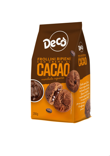 Decò biscotti cacao ripieni al cacao