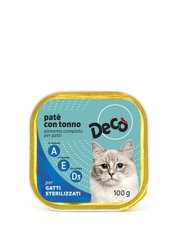 Decò patè con tonno per gatti sterilizzati