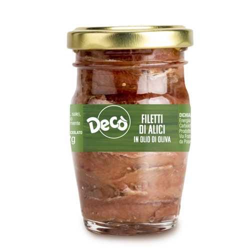 Decò filetti di alici all'olio d'oliva