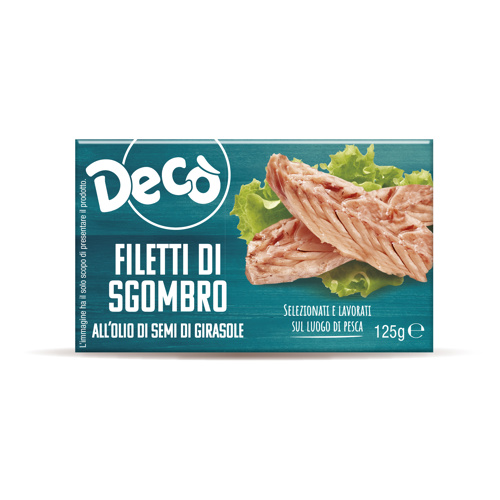 Decò filetti di sgombro all'olio di semi di girasole