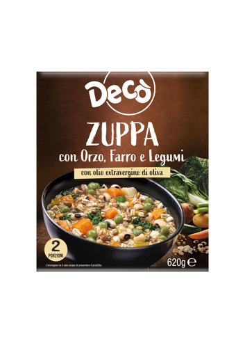 Decò zuppa ai cereali con orzo e farro