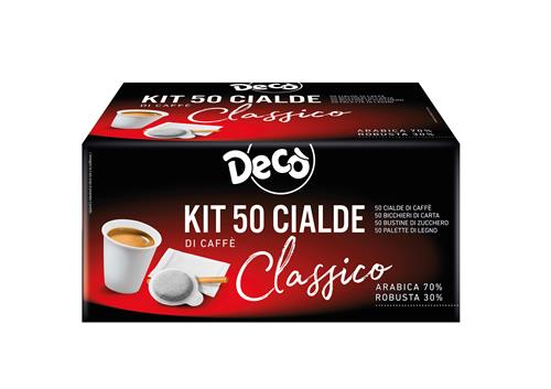 DECO' KIT MISCELA DI CAFFE' MACINATO IN CIALDE 70% ARABICA 30% ROBUSTA