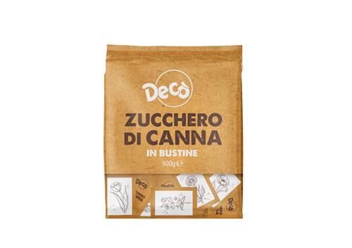 DECO' ZUCCHERO DI CANNA 500g IN BUSTINE DA 5g