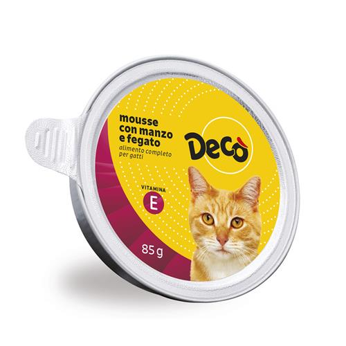 DECO MOUSSE CON MANZO E FEGATO 85 G