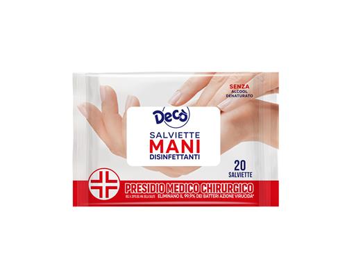 Decò Salviettine Disinfettanti Mani 20 pz