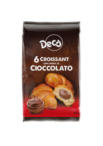 Decò CROISSANT con crema AL CIOCCOLATO 25%