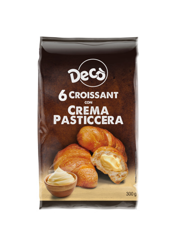 Decò CROISSANT con CREMA PASTICCERA 25%