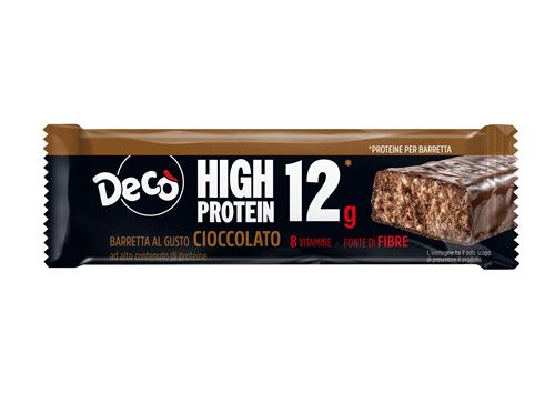 Decò High Protein Bar Cioccolato - Barretta al gusto Cioccolato